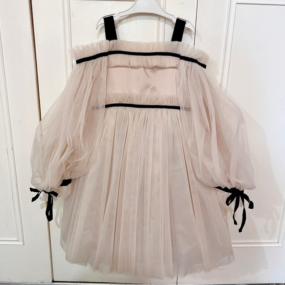 Petite Maison Kids Coco-Caramel Tulle Dress